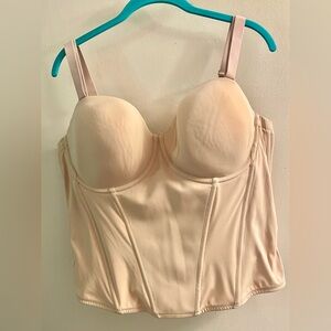 Cacique Cream Bustier Bra